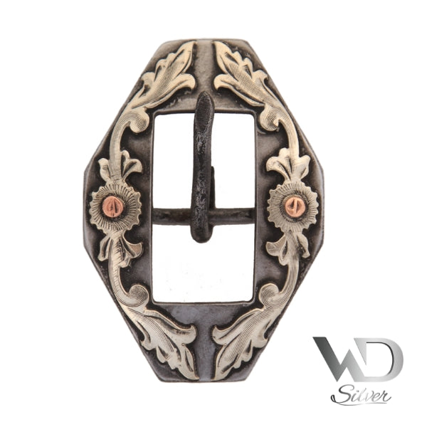 #1 Buckle Blue Gun Antiqued Iron