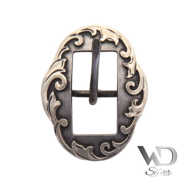 #2 Buckle Blue Gun Antiqued Iron