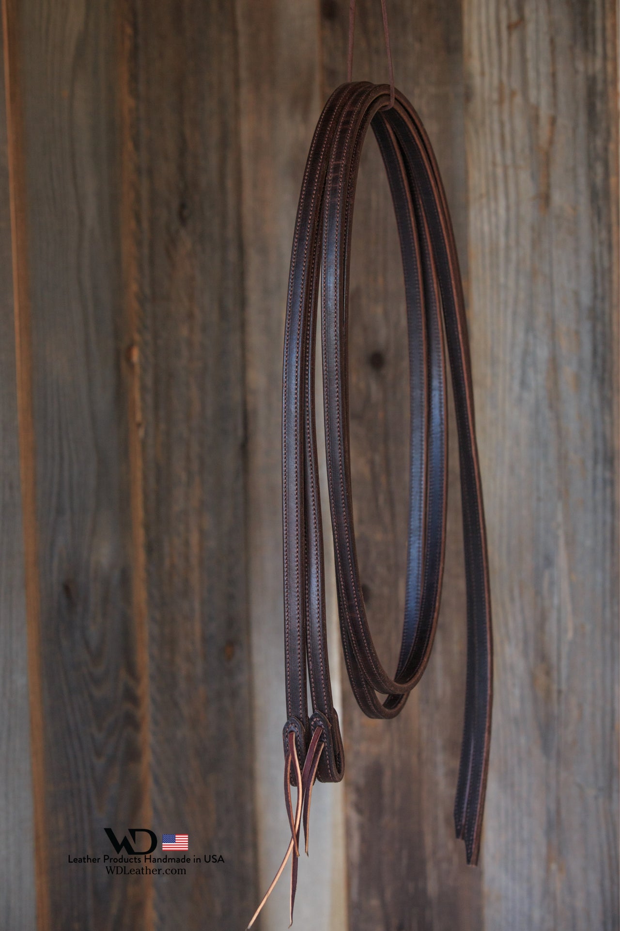 Dark Chocolate Premium Hermann Oak Double & Stitched Reins