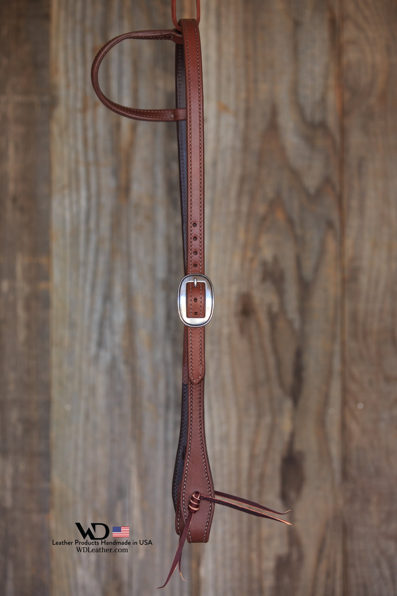 Harness One Ear Headstall with JW Watt Buckles and Tie Ends