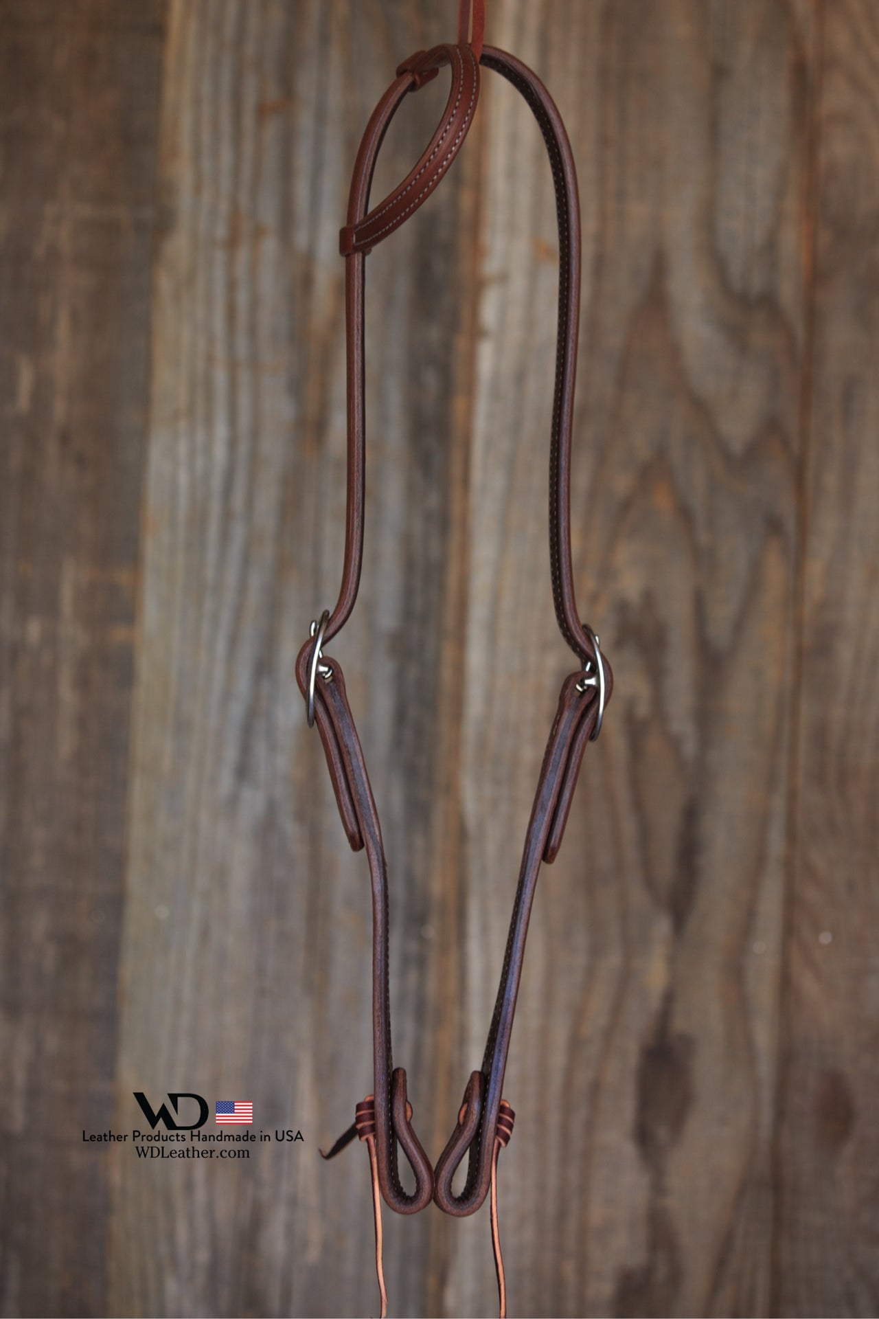 Harness One Ear Headstall with JW Watt Buckles and Tie Ends