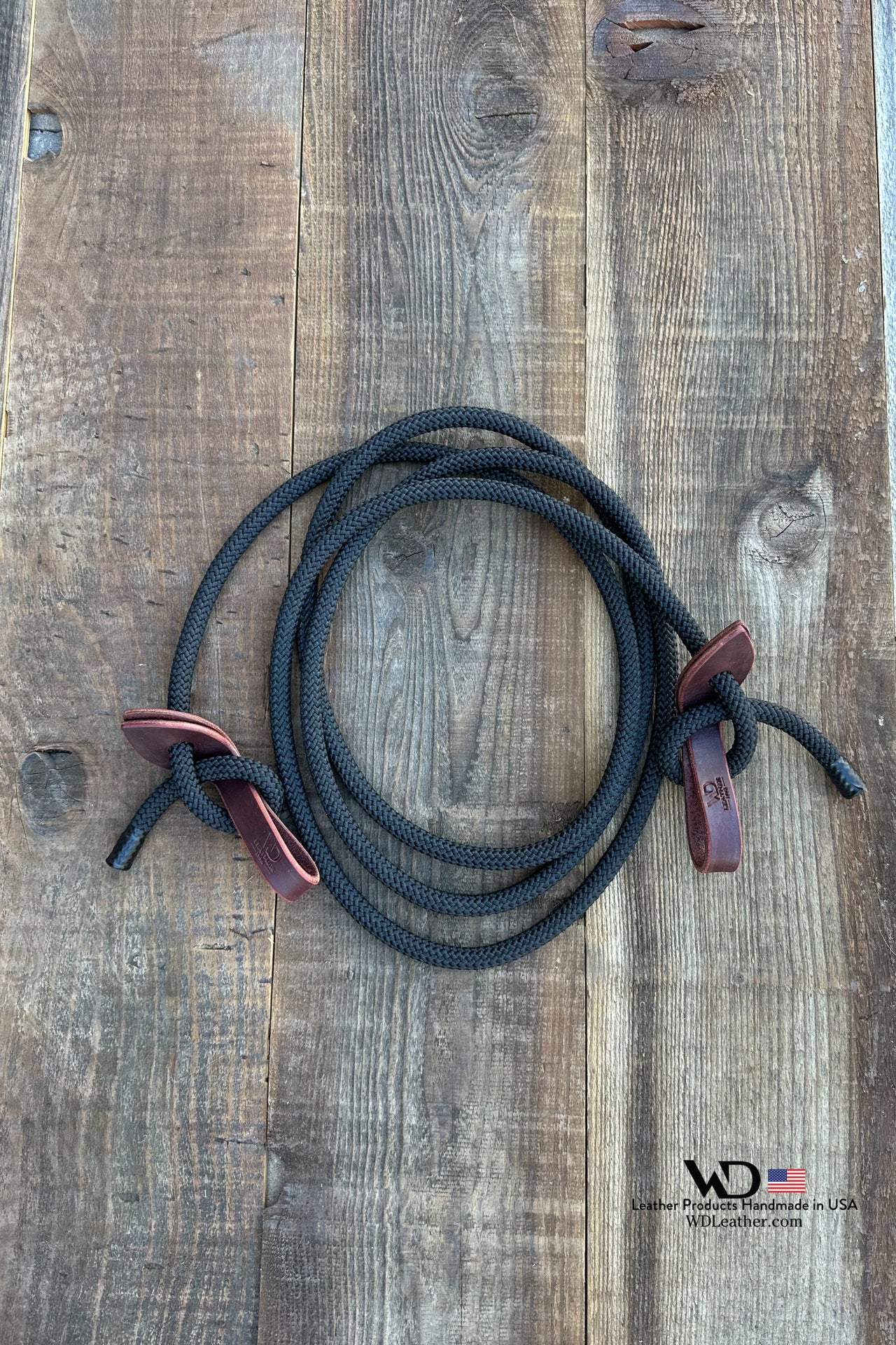 Colt Starting Single Rein 1/2" Rope with Slobber Straps