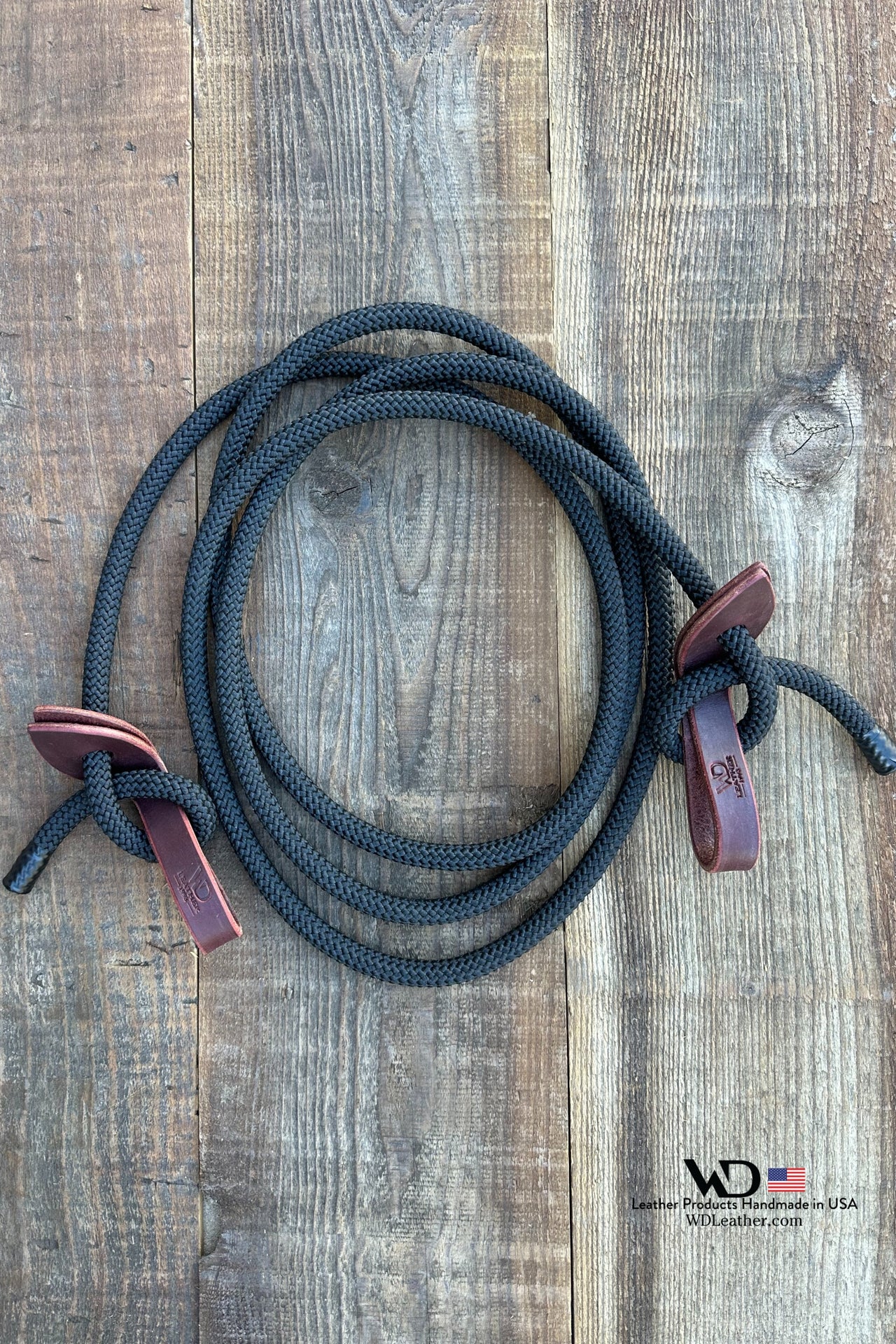 Colt Starting Single Rein 1/2" Rope with Slobber Straps